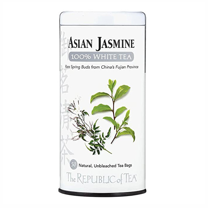 RT-100% White Tea, Asian Jasmine - 50 Bags