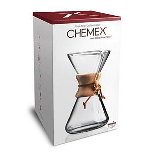 Chemex Classic Series, Pour-Over Glass Coffeemaker, 8 Cup