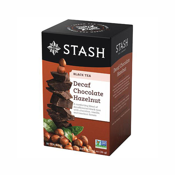 Stash Chocolate Hazelnut Decaf Black, 18 Tea Bags