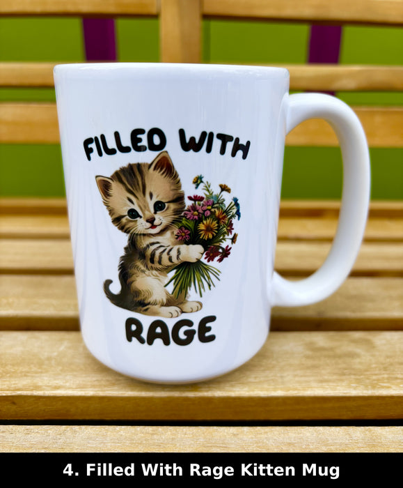 Filled With Rage Kitten Mug