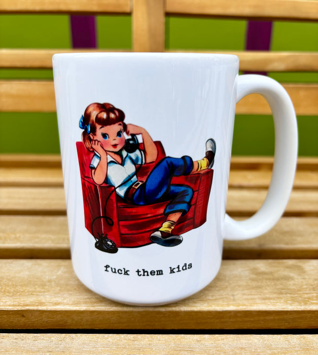 F*ck Them Kids Vintage Mug