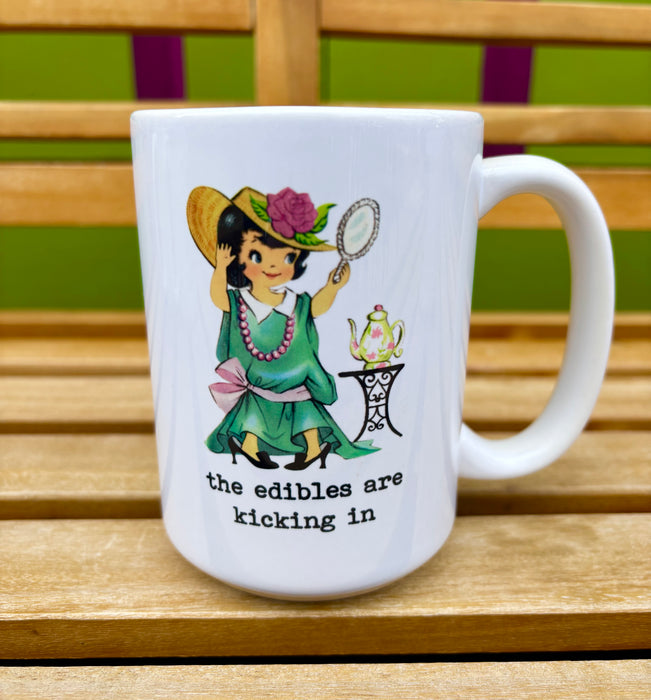 The Edibles Are Kicking In Vintage Mug