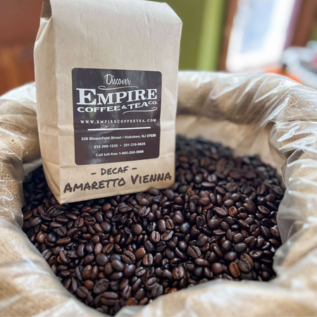 Decaf Amaretto Vienna Fresh Roasted Empire Coffee 