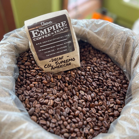 Decaf Colombian Supremo American Fresh Roasted Empire Coffee