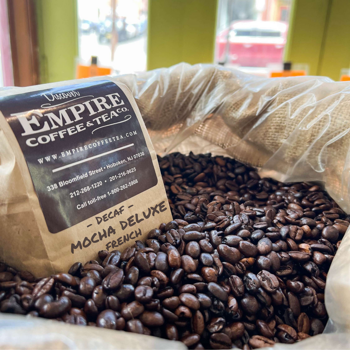 Decaf Mocha Deluxe French Fresh Roasted Empire Coffee 