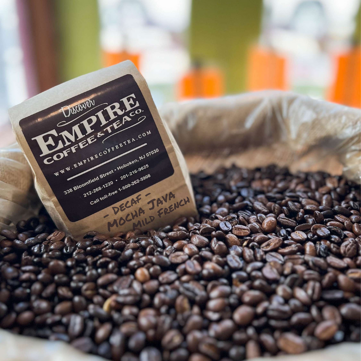 Decaf Mocha Java Mild French Fresh Roasted Empire Coffee