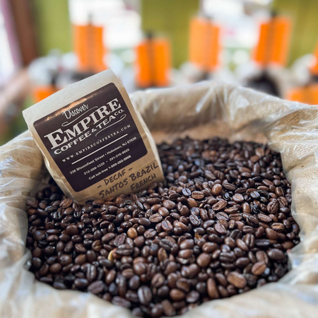 Decaf Santos Brazil Mild French Fresh Roasted Empire Coffee