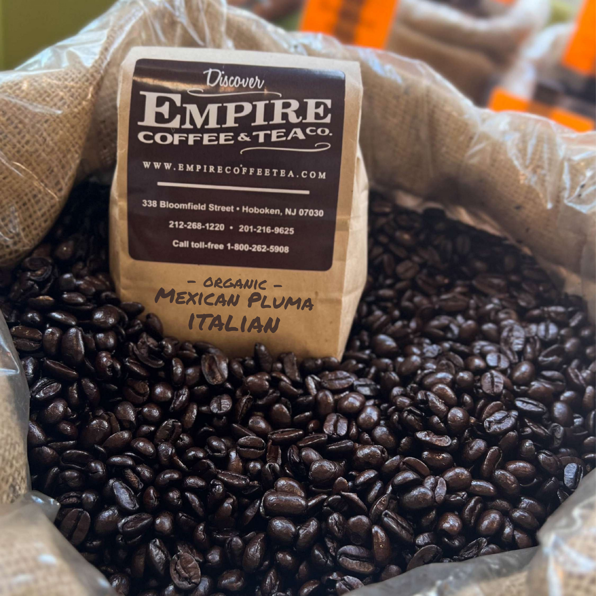 Organic Mexican Pluma Italian Fresh Roasted Empire Coffee
