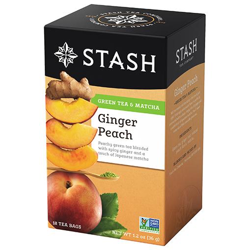 Stash Ginger Peach Green, 18 Tea Bags