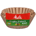 Melitta 8-12 Cup Basket Filter Paper Natural Brown - 100 Count