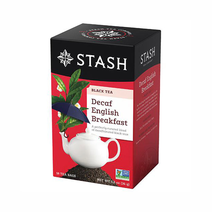 Stash English Breakfast Decaf Black, 18 Tea Bags