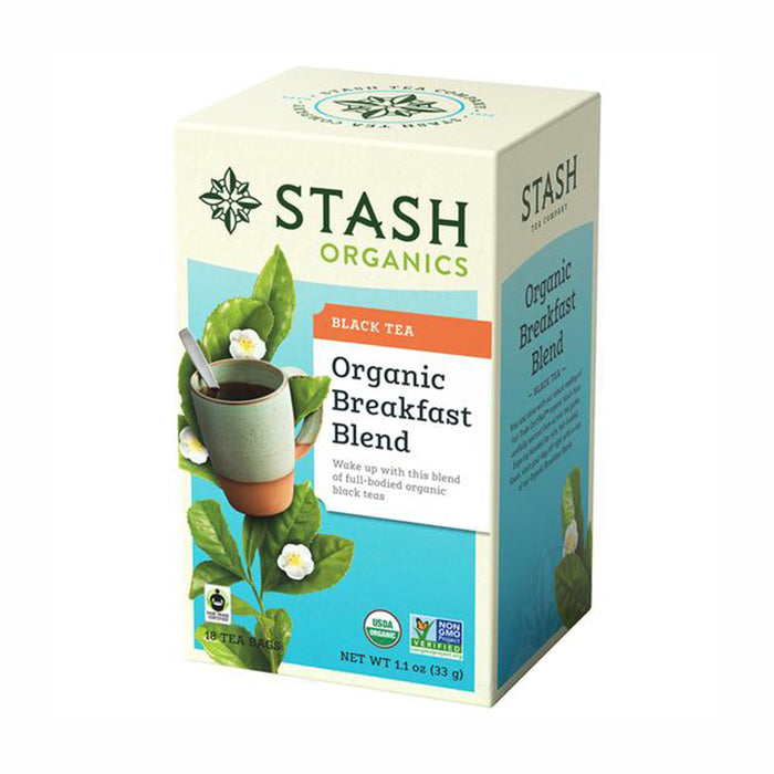 Stash Organic Breakfast Blend Black Tea, 18 Tea Bags
